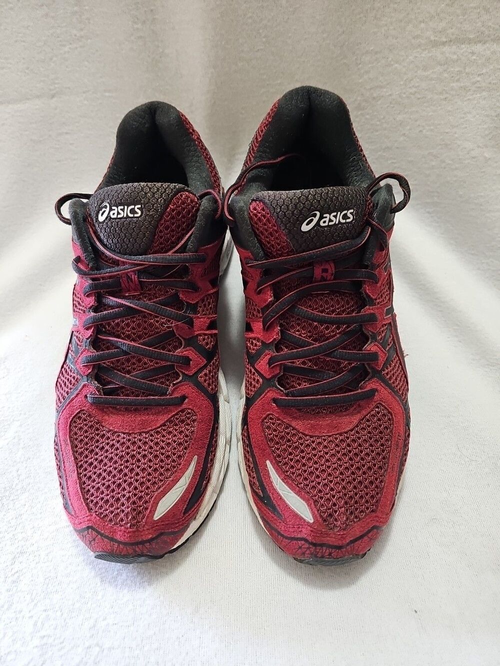 ASICS Men's Gel Kayano 21 Sneakers Burgundy/Black Mens Sz 10.